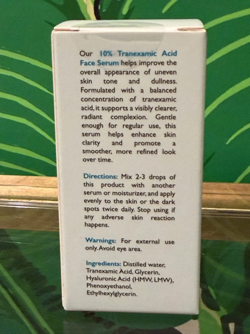 NWT OMIC+ 10% Tranexamic Acid Face Serum 10mL